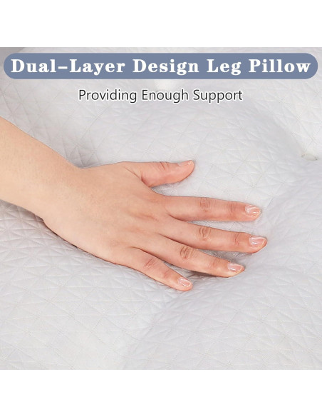 Almohada Elevadora de Piernas Baibu de Espuma Viscoelástica 60x46x15 cm Almohada Elevadora de Piernas Baibu de Espuma Viscoelástica 60x46x15 cm