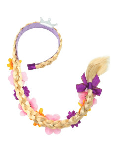 Peluca de Princesa Rapunzel para Niñas con Diadema y Tiara 2