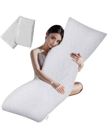 Almohada Corporal Completa Yuexiu 50.8x137.2 cm con Funda Blanca