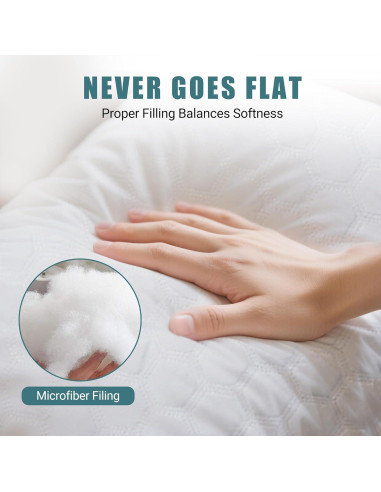 Almohada Corporal Completa Yuexiu 50.8x137.2 cm con Funda Blanca