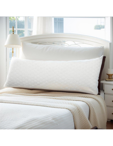 Almohada Corporal Completa Yuexiu 50.8x137.2 cm con Funda Blanca