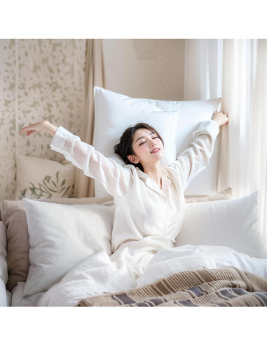 Almohada Corporal Completa Yuexiu 50.8x137.2 cm con Funda Blanca