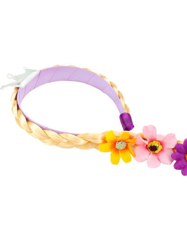 Peluca de Princesa Rapunzel para Niñas con Diadema y Tiara