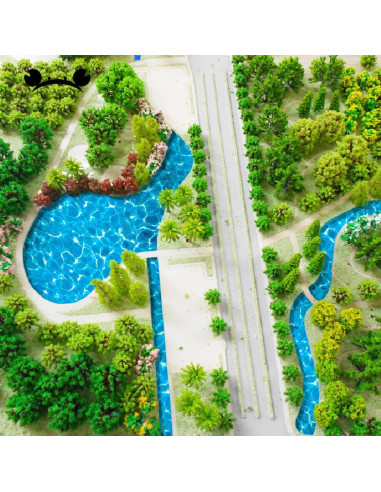 Pegatinas Decorativas de Agua Artificial Cabilock 5PCS 29.5x21cm