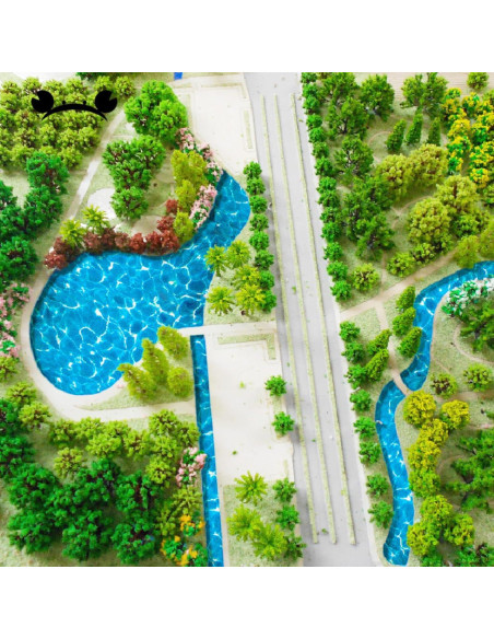 Pegatinas Decorativas de Agua Artificial Cabilock 5PCS 29.5x21cm