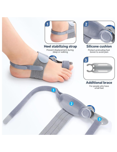 Corrector de Juanetes Ajustable ROHVEMJ - Alivio para Pies