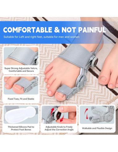 Corrector de Juanetes SHIADA Ajustable con Almohadilla de Silicona