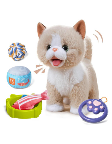Gato Interactivo Electrónico TUMAMA con Control Remoto 35cm