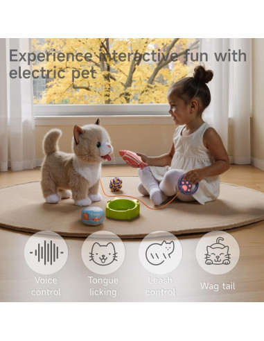 Gato Interactivo Electrónico TUMAMA con Control Remoto 35cm