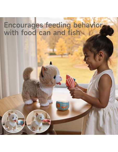 Gato Interactivo Electrónico TUMAMA con Control Remoto 35cm