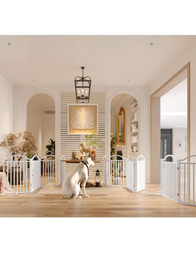 Puerta para Perros de Metal BHG 144x32 cm Plegable Sin Montaje