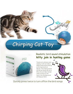 Bola de Juguete Interactiva para Gatos Petayouj - Azul 2