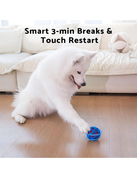 Bola Interactiva para Perros Seagi H01A - Recargable USB, Naranja