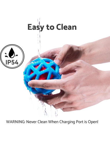 Bola Interactiva para Perros Seagi H01A - Recargable USB, Naranja