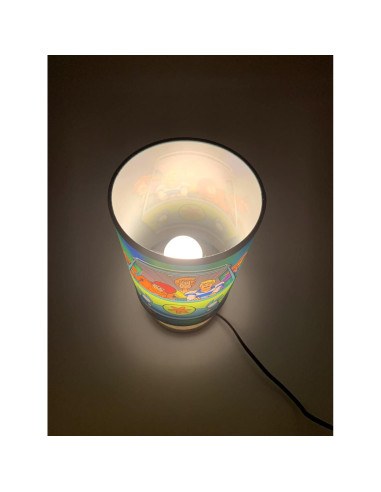 Lámpara de Mesa LED Scooby Scoob Base de Madera 3W