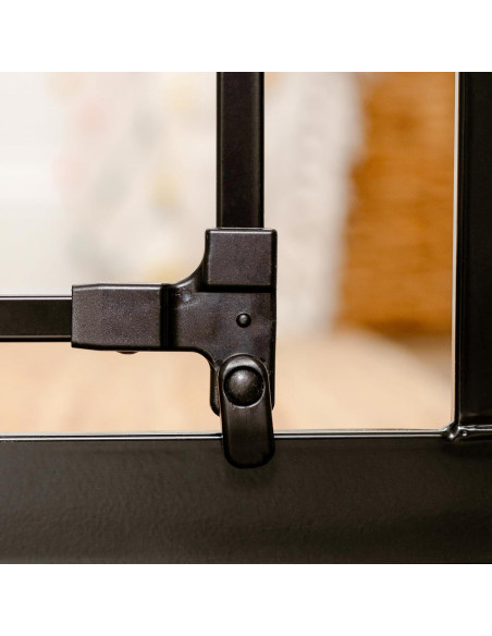 Puerta para Mascotas Extra Ancha Carlson 73.7-92.7 cm Negra