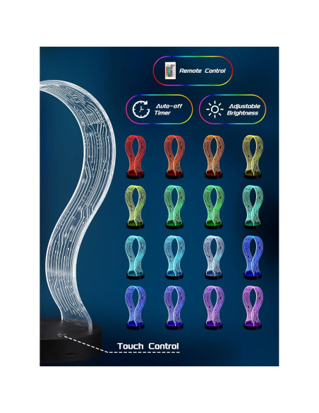 Soporte para Auriculares CoolGift Mart con Iluminación LED y Carga USB