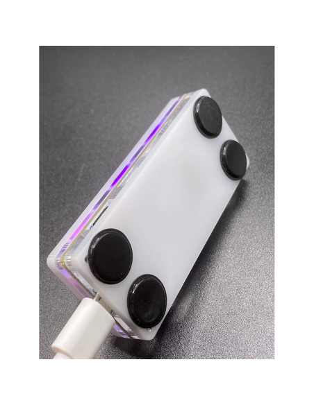 Teclado Mini Mecánico BTXETUEL Blanco 3 Teclas Cortar Copiar Pegar