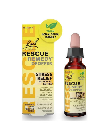 Bach Rescue Remedy Gotas 10mL - Alivio Natural Estrés Vegano