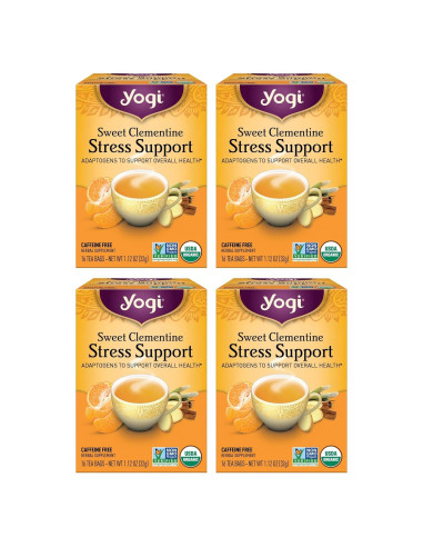 Té Herbal Yogi Dulce Clementina 64 Bolsitas - Apoyo al Estrés