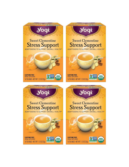 Té Herbal Yogi Dulce Clementina 64 Bolsitas - Apoyo al Estrés