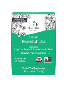 Té Orgánico Peaceful Mama Earth Mama | 16 Bolsitas Calmantes
