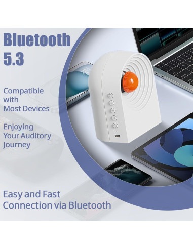 Altavoz Bluetooth Portátil Fusunloh DBA-W con 8 Sonidos y Luces
