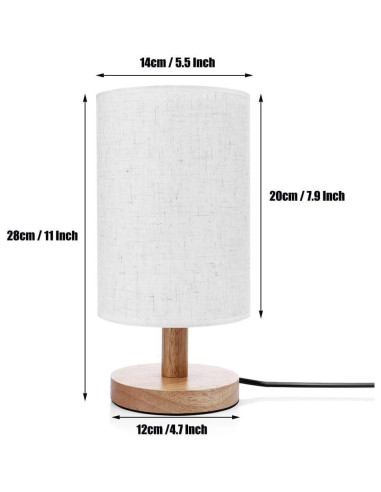 Lámpara de Mesa LED Scooby Scoob Base de Madera 3W