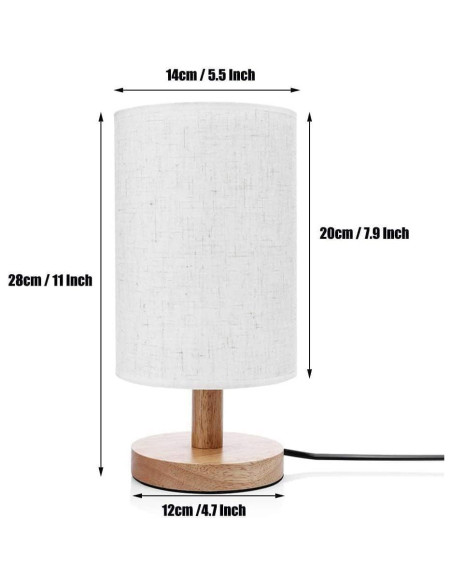 Lámpara de Mesa LED Scooby Scoob Base de Madera 3W