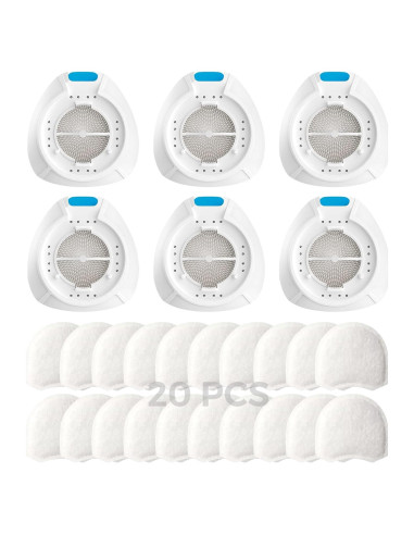 Filtros HME Yosopherier para CPAP AirMini y máscara F20 - 6 cartuchos y 20 filtros