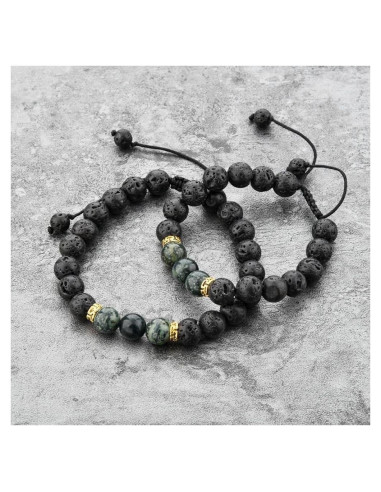 Pulsera Volcánica Ajustable Mystiqs para Niños y Adultos - Difusor de Aceite Esencial