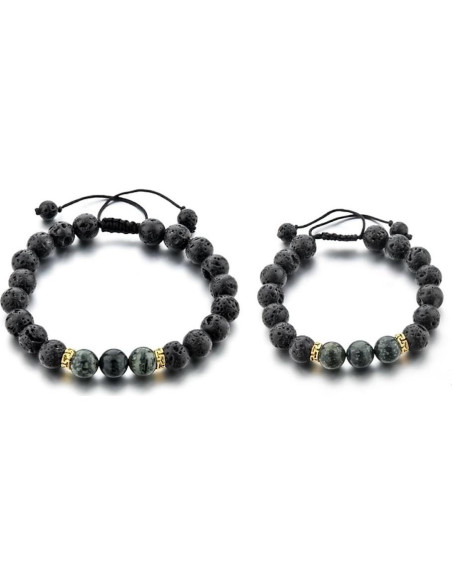 Pulsera Volcánica Ajustable Mystiqs para Niños y Adultos - Difusor de Aceite Esencial