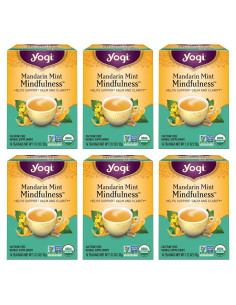 Té Herbal Orgánico Yogi Mandarina Menta - 96 Bolsitas