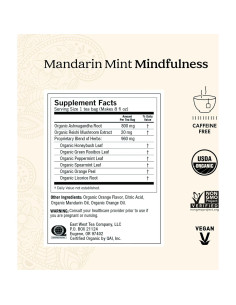 Té Herbal Orgánico Yogi Mandarina Menta - 96 Bolsitas 2