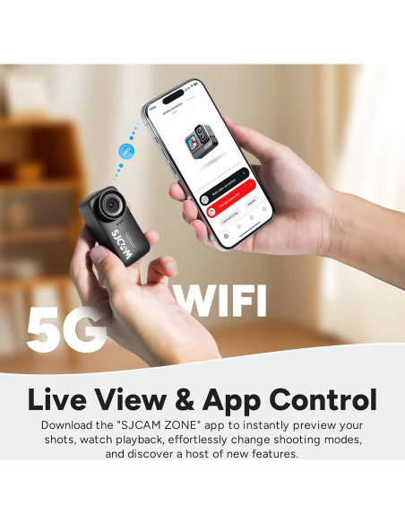 Cámara de Acción SJCAM C110Plus 4K Pocket Magnética Negra
