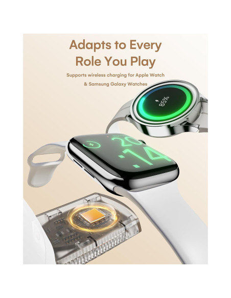 Estación de Carga Inalámbrica 4 en 1 ZeeHoo con Luz LED Estación de Carga Inalámbrica 4 en 1 ZeeHoo con Luz LED