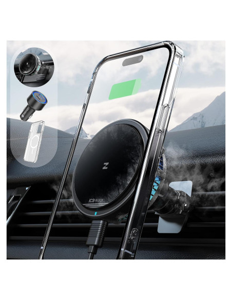 Cargador Inalámbrico Magnético ZeeHoo ICEBLOCK 15W para iPhone Cargador Inalámbrico Magnético ZeeHoo ICEBLOCK 15W para iPhone