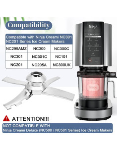 Cuchilla de Reemplazo Ninja Creami Kaluly NC301 NC300 NC299AMZ 2