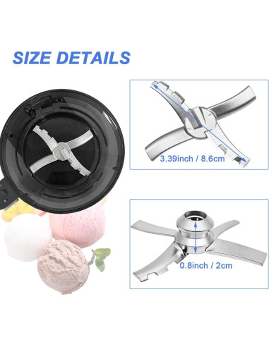 Cuchilla de Reemplazo Ninja Creami Kaluly NC301 NC300 NC299AMZ