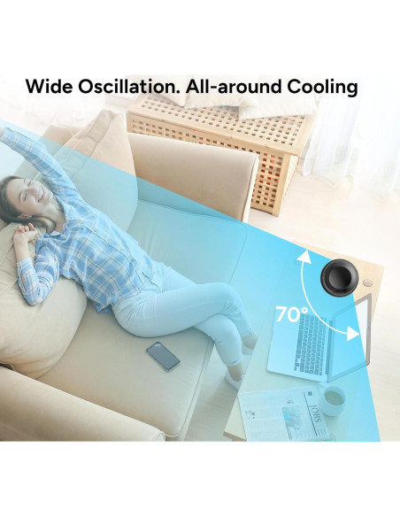 Ventilador de Torre DR.PREPARE 16" Oscilante 70 3 Velocidades