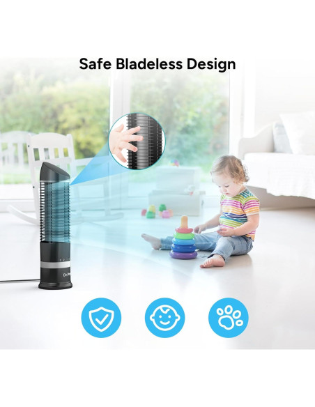 Ventilador de Torre DR.PREPARE 16" Oscilante 3 Velocidades