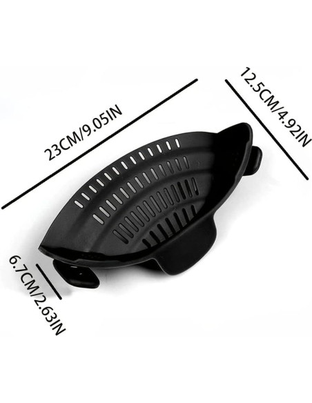 Colador Ajustable de Silicona Genérico Rojo Resistente al Calor Colador Ajustable de Silicona Genérico Rojo Resistente al Calor