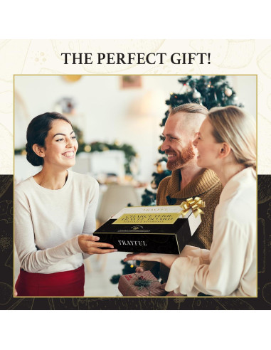 Tabla de Charcutería Portátil Trayful con Tapa 2 en 1 - Madera de Bambú