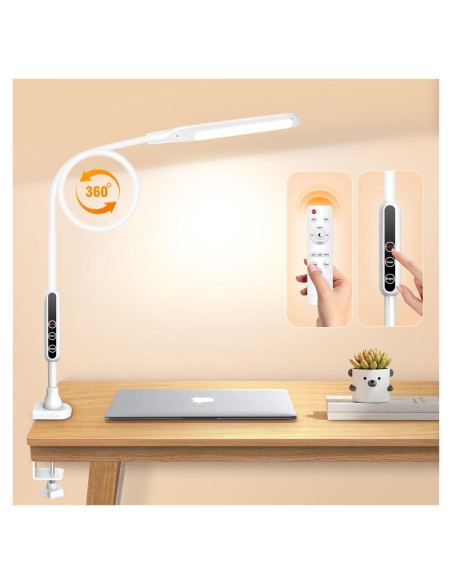 Lámpara de Escritorio LED Syrinx con Abrazadera 12W