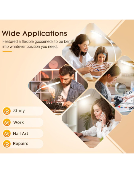 Lámpara de Escritorio LED Syrinx con Abrazadera 12W