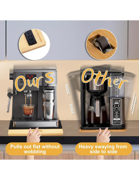 Bandeja Deslizante de Bambú MinBoo 40.64x33.02 cm para Cocina