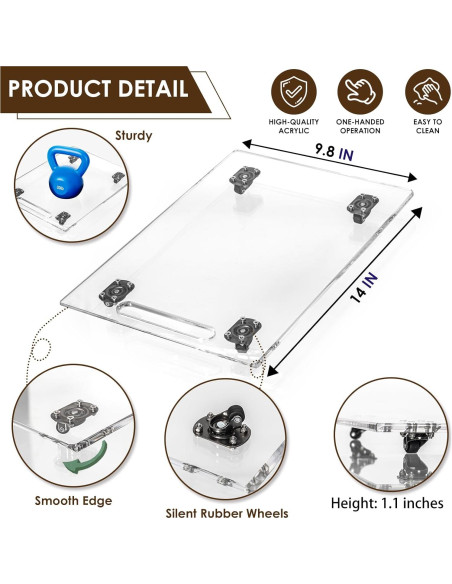 Bandeja Deslizante 360 BEZONO para Cafetera 35.6x24.9 cm
