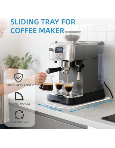 Bandeja Deslizante BiJun para Cafetera 25.4x35.6 cm 360