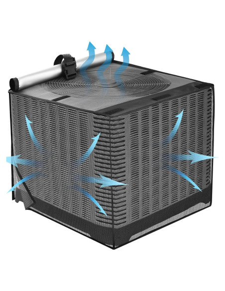 Cubierta de Aire Acondicionado Exterior SUNICO 61x61x76 cm Negra Cubierta de Aire Acondicionado Exterior SUNICO 61x61x76 cm Negra