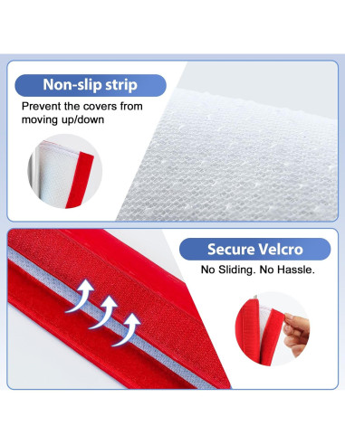 Cubiertas para Manijas de Refrigerador OUGAR8 - Impermeables, 2 Piezas 40x10 cm